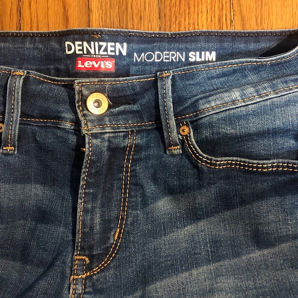 Levi boot cut jeans.